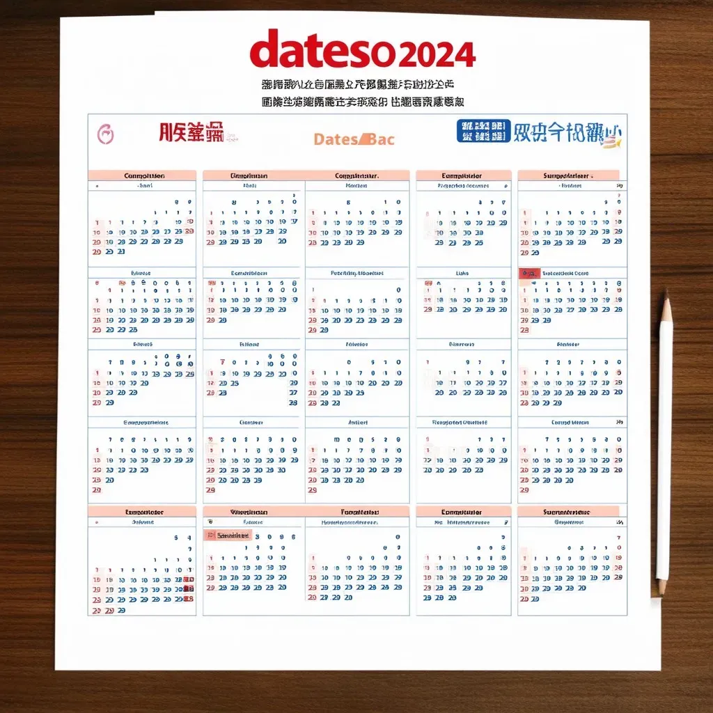 Calendrier Bac 2024