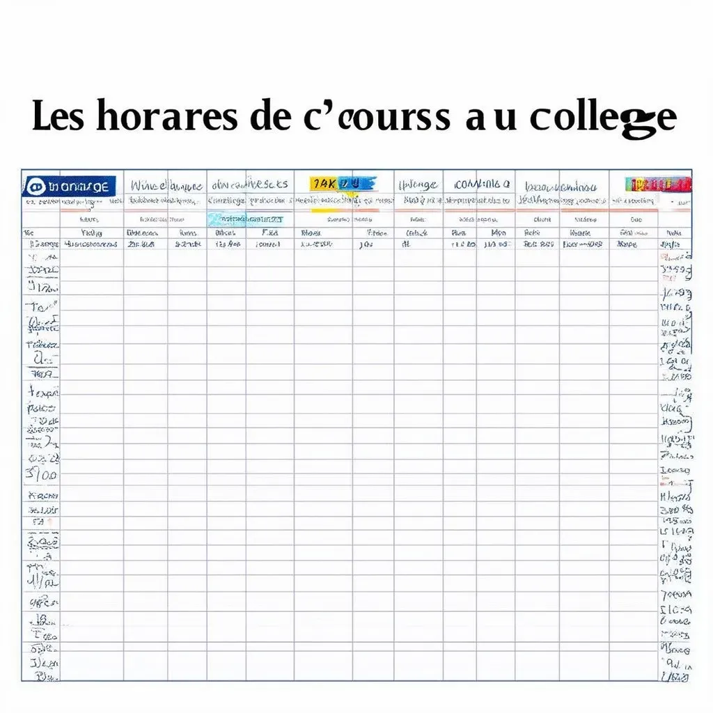 Les horaires de cours au collège : Tout ce que vous devez savoir sur l’heure de cours