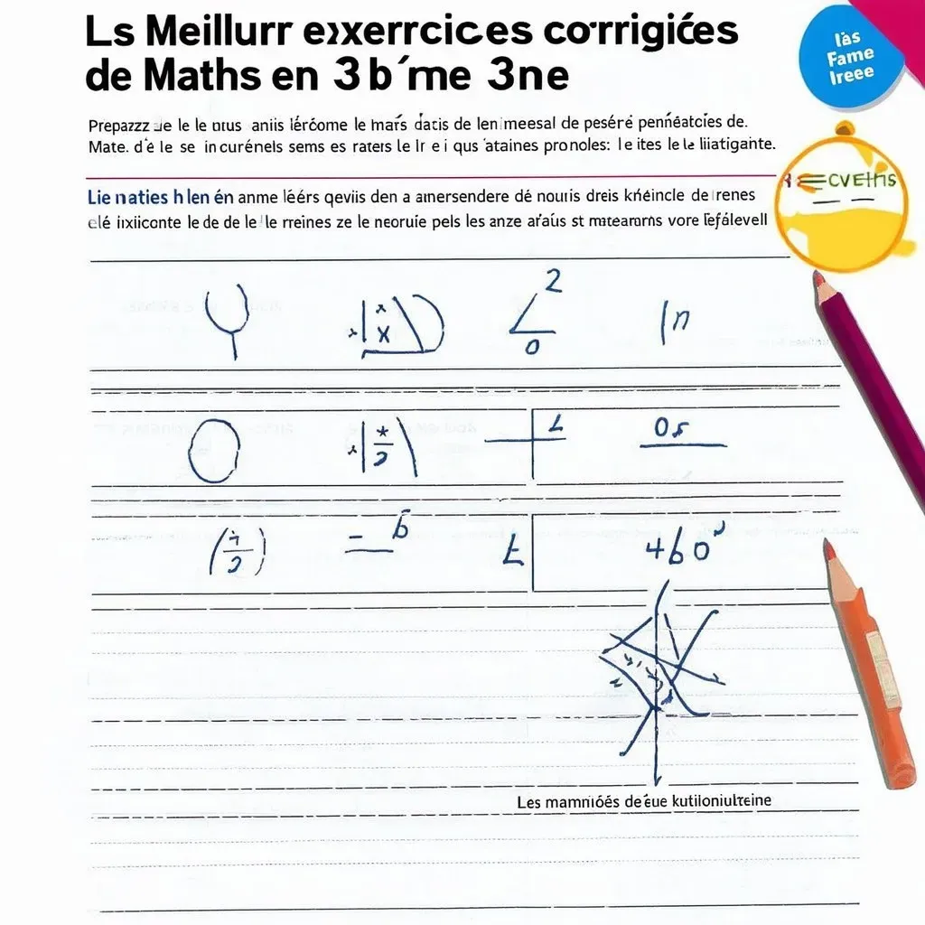 Les Meilleurs Exercices Corrigés de Maths en 3ème : Préparez le Brevet avec Efficacité !