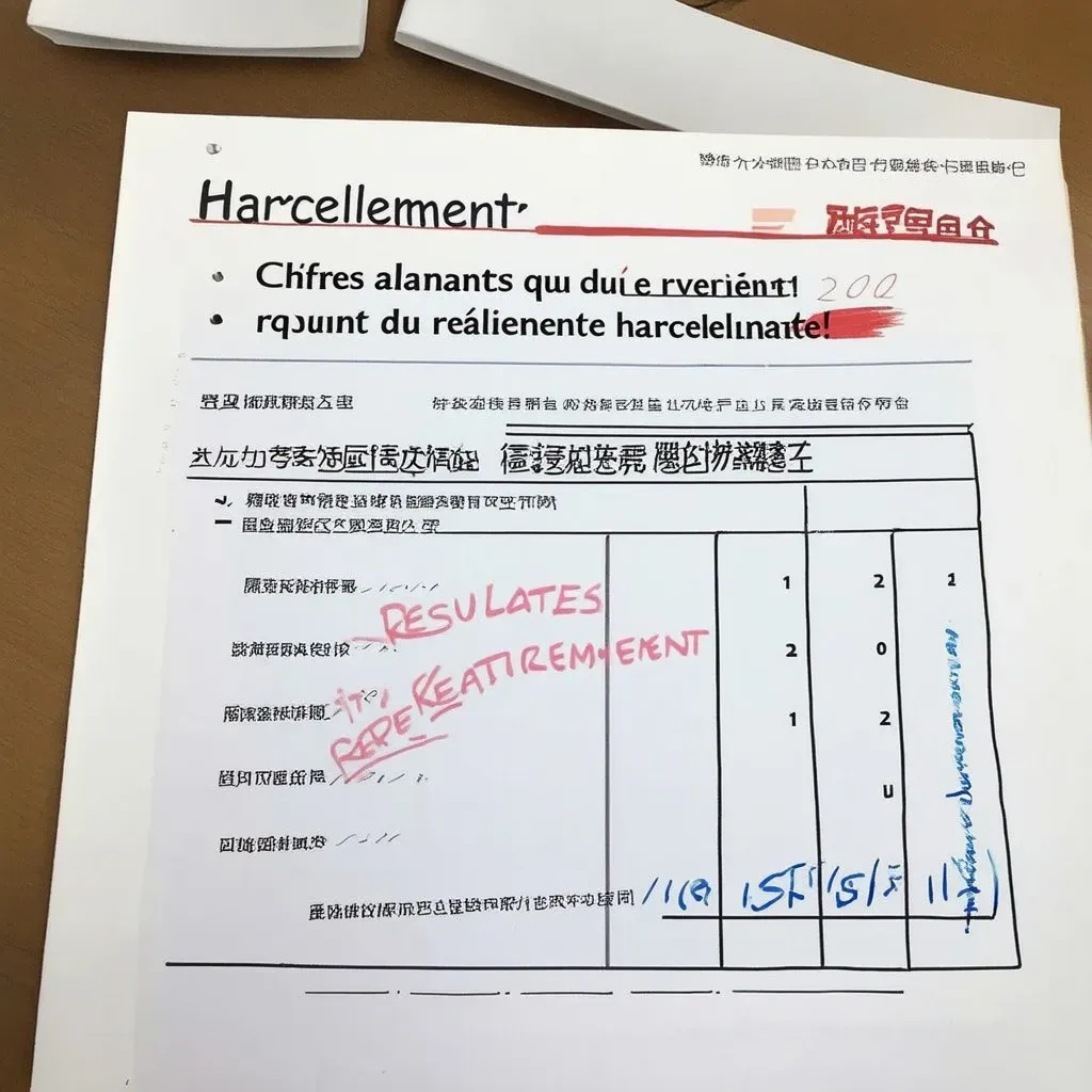 Résultats enquête harcèlement