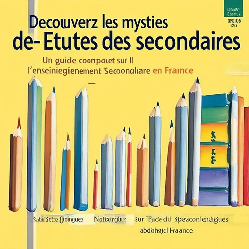 Découvrez les Mystères des Études Secondaires : Un Guide Complet sur l’Enseignement Secondaire en France