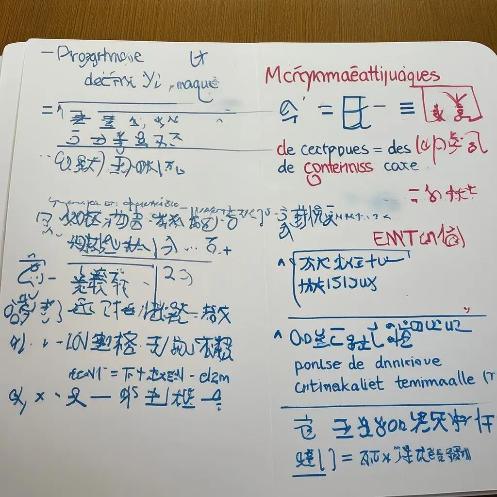 programme mathématiques terminale